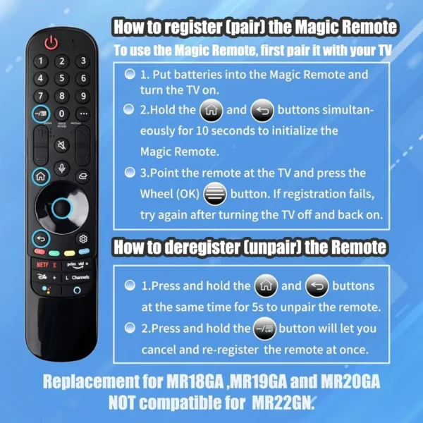 Control Remoto LG Magic Smart 2021 - Imagen 5