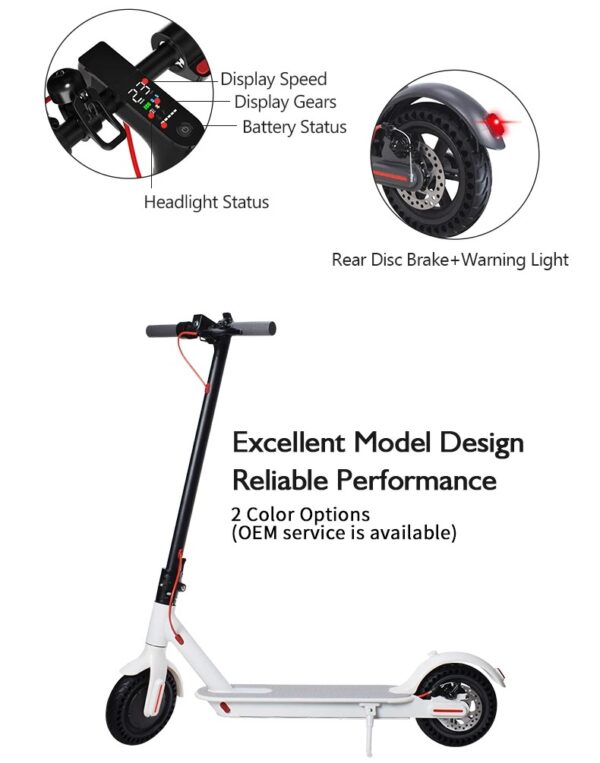 Patineta Eléctrica 30KM de Autonomía - Imagen 3