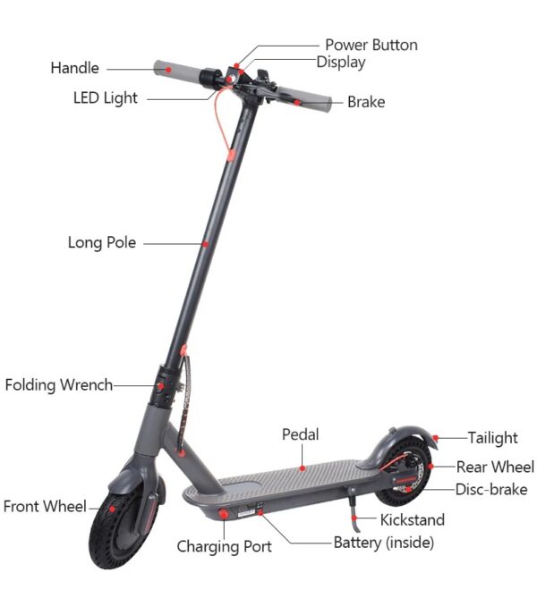 Patineta Eléctrica 30KM de Autonomía - Imagen 2