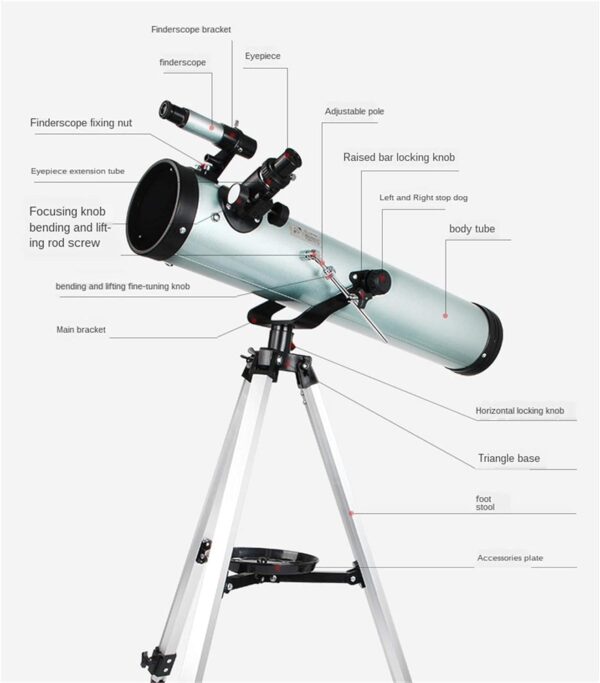 Telescopio F70076 Gran Apertura 350 Veces HD - Imagen 3